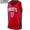 NBA Børn Trøje Houston Rockets Dennis Schroder 17 2022-23 Nike Icon Edition Rød Swingman
